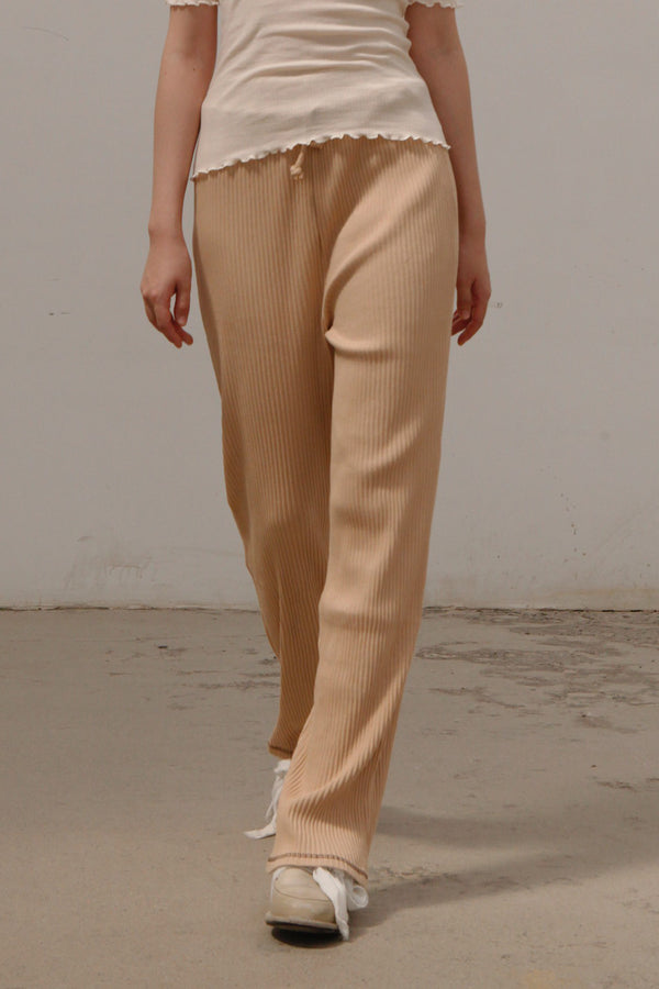 BASERANGE Douglas ribbed pants TRDO-RIB-SP22 COCHLEA
